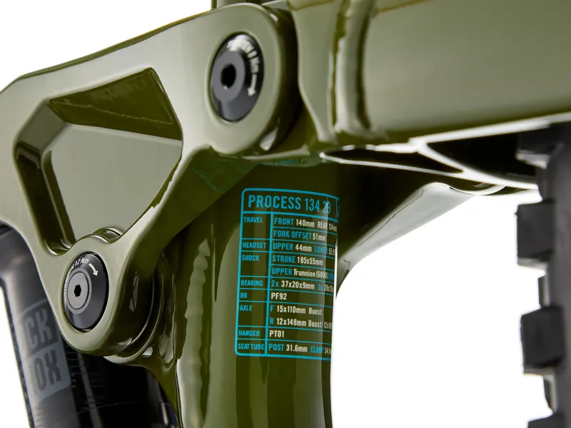 Kona Process 134 29er 2024 Full Suspension MTB - Gloss Olive-7