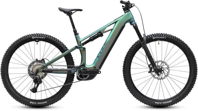 Cube Stereo Hybrid One44 HPC SLX 800wh 2027 Electric MTB - Jungali/Black
