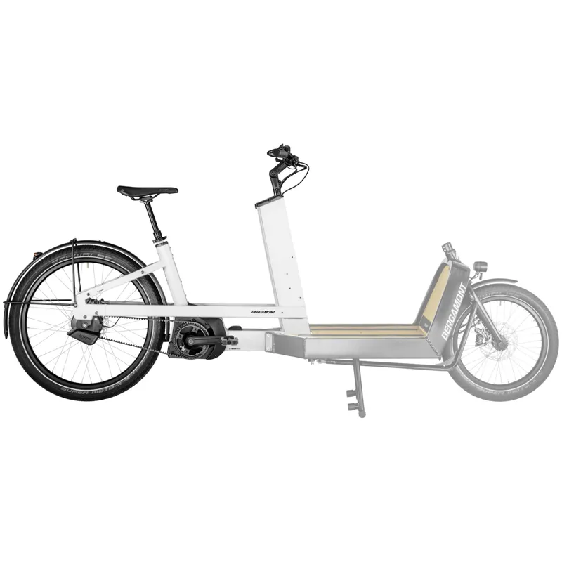 Bergamont E-Cargoville LJ Elite 2025 Electric Cargo Bike - shiny white