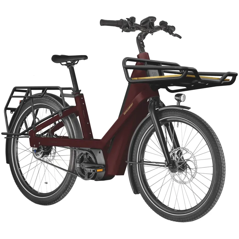 Bergamont E-Cargoville Bakery Elite 2025 Electric Cargo Bike - Candy Red-1
