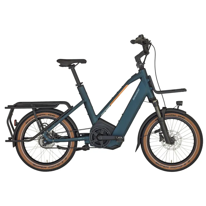 Bergamont Hans-E N5e Belt 2024 Electric Hybrid Bike - Matt Petrol Blue