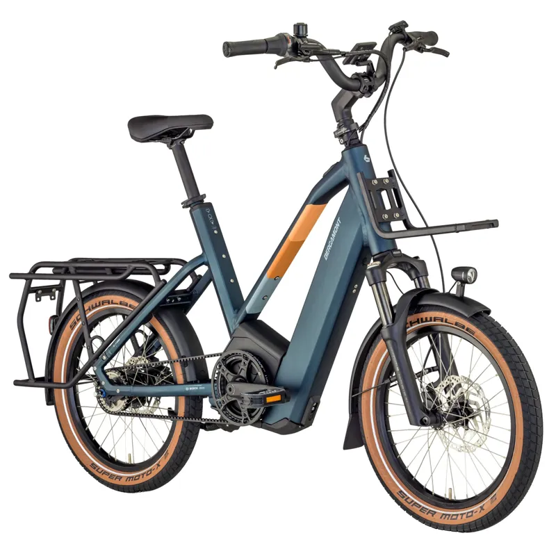 Bergamont Hans-E N5e Belt 2024 Electric Hybrid Bike - Matt Petrol Blue-1