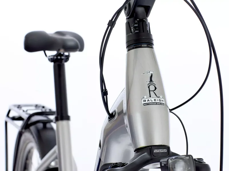 Raleigh Novus Hub Gear Lowstep 600wh 2026 Electric Hybrid Bike - Platinum Chrome-1