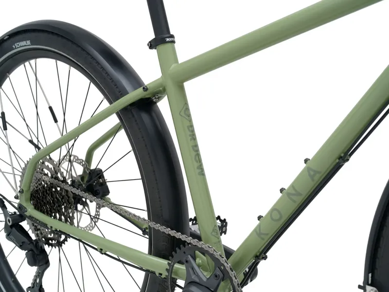Kona Dr Dew 2026 Hybrid Bike - Satin Algae-5