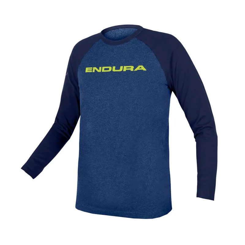 Endura One Clan Raglan Kids Long Sleeve T-Shirt - Blue