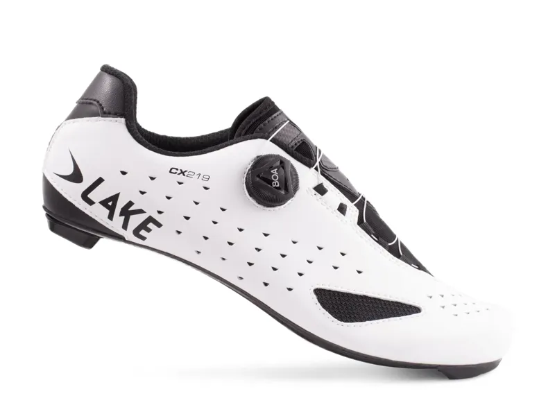Lake CX219 Road Shoe - White/Black