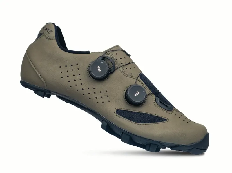 Lake MX239 Clipped Gravel Shoes - Stone/Black Microfiber