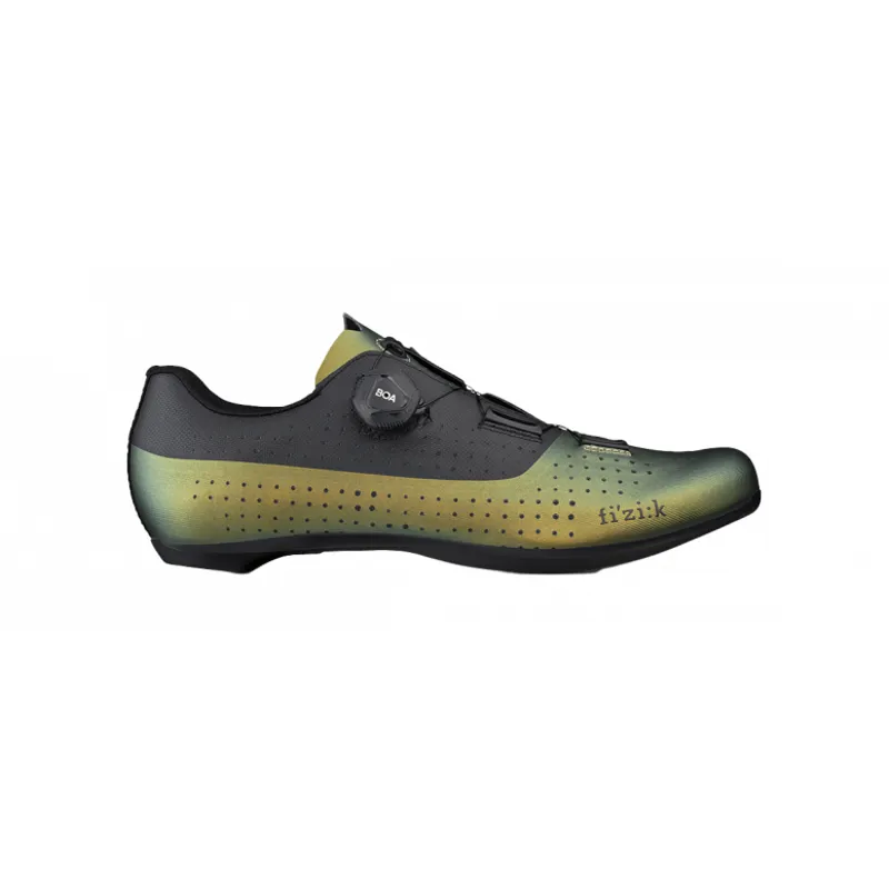 Fizik R4 Tempo Overcurve Wide Road Shoes - Iridescent Green/Black