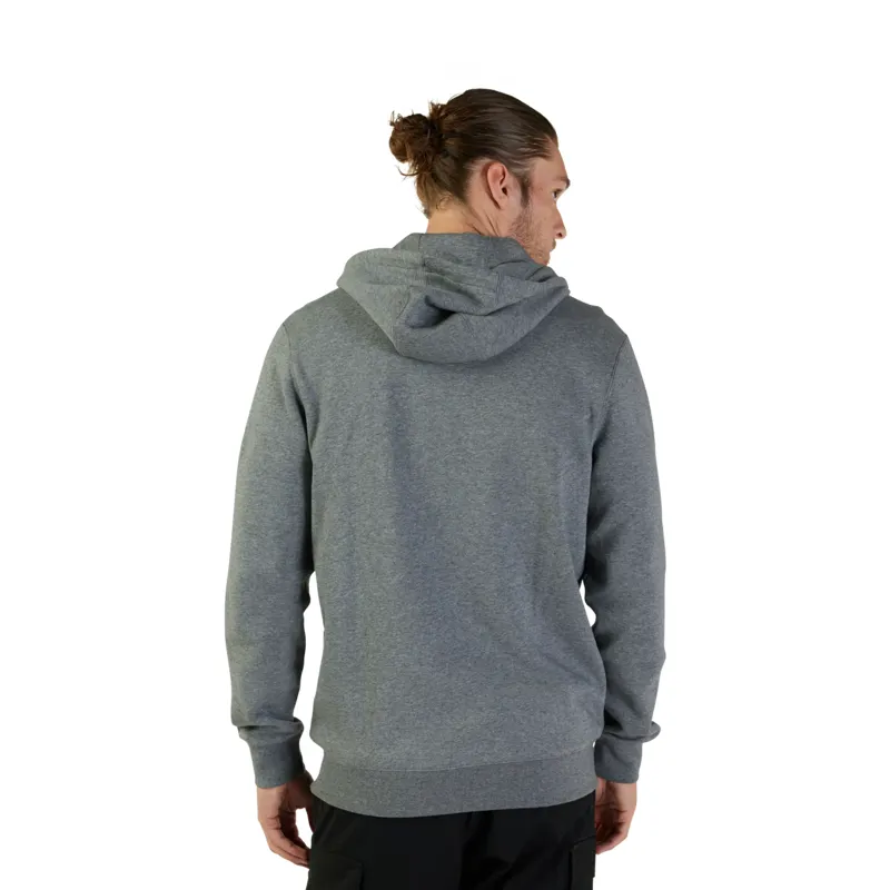 Fox Clothing Absolute Fleece Zip Men's Hoodie - Heather Graphite Grey-3