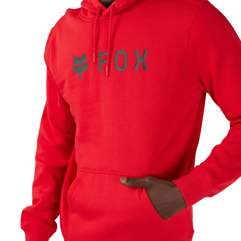 Fox Absolute Fleece Pullover Men's Hoodie - Flame Red-4
