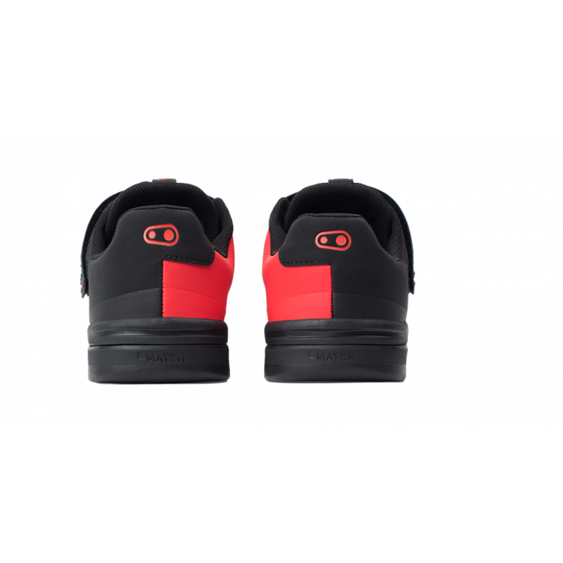 Crank Brothers Stamp Speedlace MTB Flat Shoes - Grey/Black/Red-4