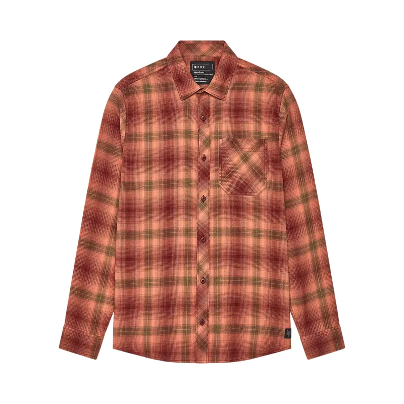 Fox Survivalist Men's Flannel Shirt - Rust Brown