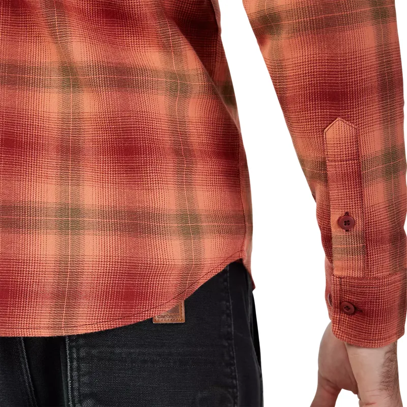 Fox Survivalist Men's Flannel Shirt - Rust Brown-5