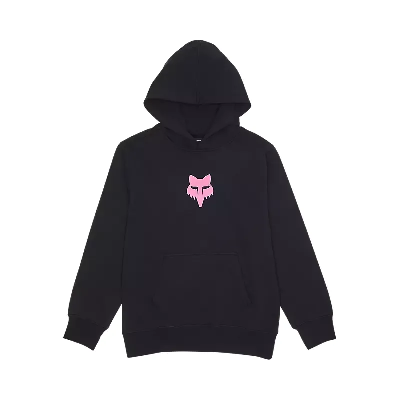 Fox Racing Legacy Youth Fleece Pullover Hoodie - Black/Pink - XS