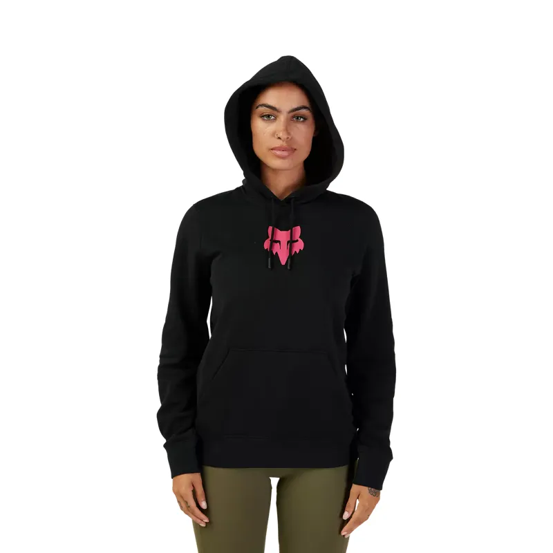 Fox Racing Fox Head Women's Pullover Hoodie - Black/Pink-3