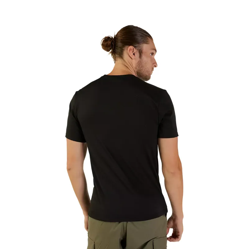 Fox Racing Wordmark Men's Short Sleeve Tech Tee - Black-1