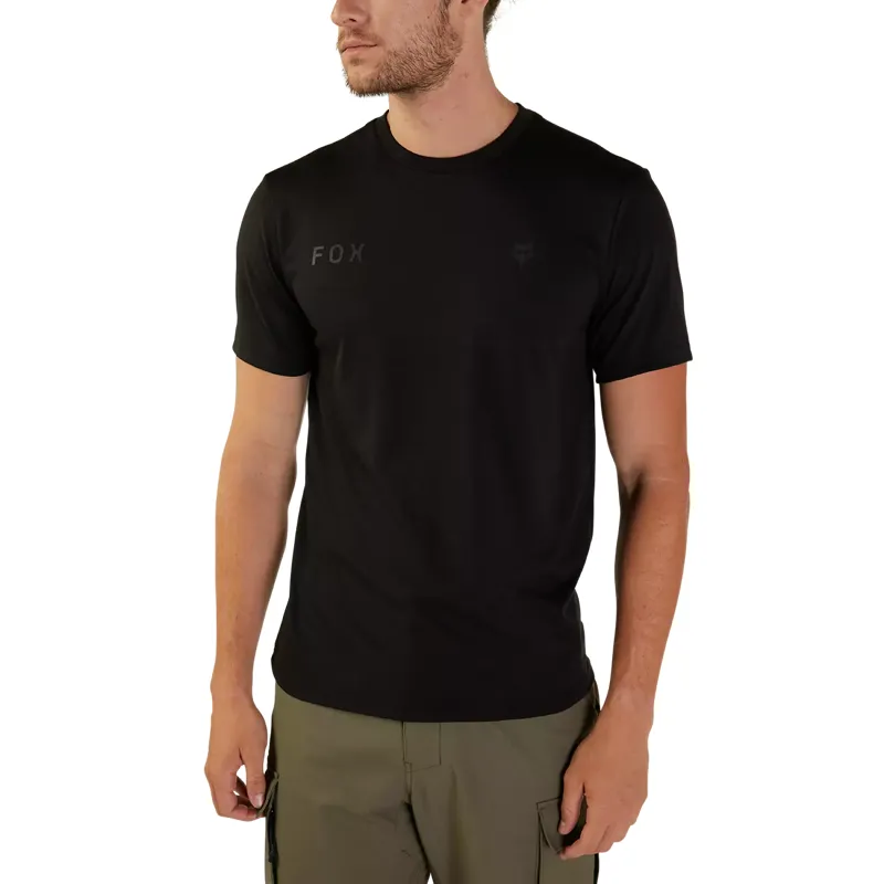 Fox Racing Wordmark Men's Short Sleeve Tech Tee - Black-2