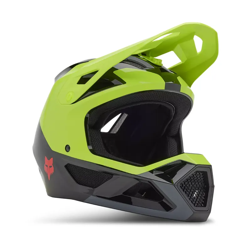 Fox Rampage Barge Mips Full Face MTB Helmet - Fluorescent Yellow-1