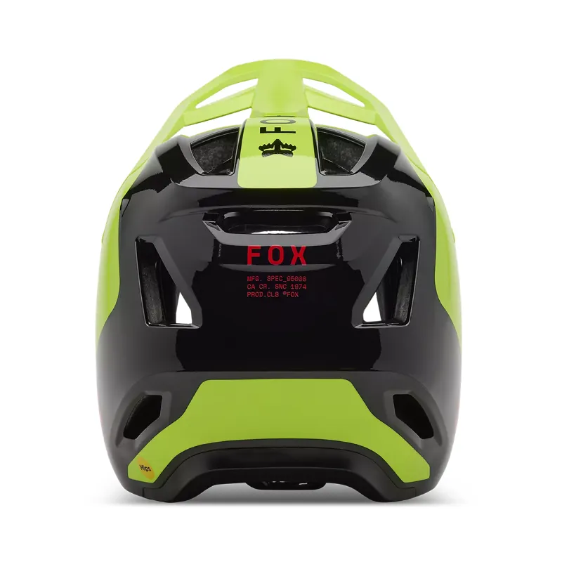 Fox Rampage Barge Mips Full Face MTB Helmet - Fluorescent Yellow-4