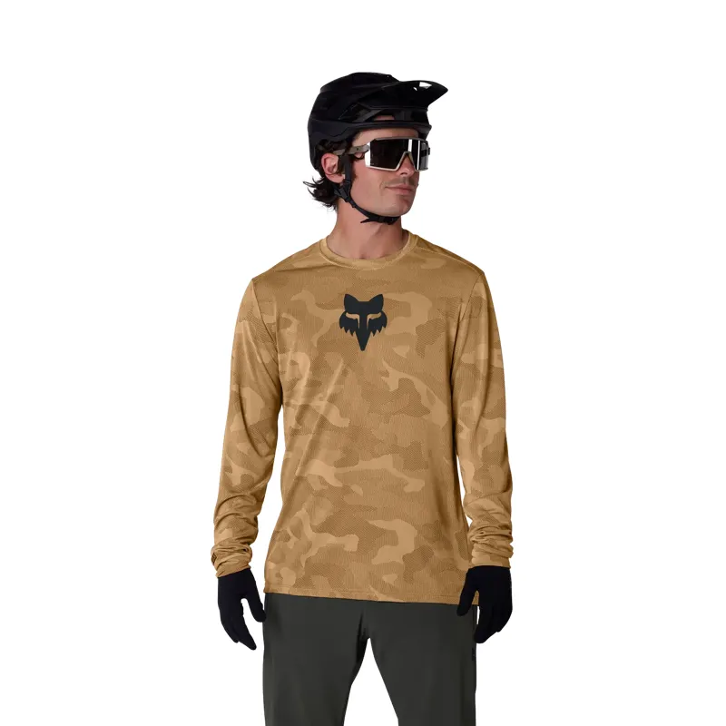 Fox Clothing Ranger TruDri Men's Long Sleeve Jersey - Nutmeg Brown-4