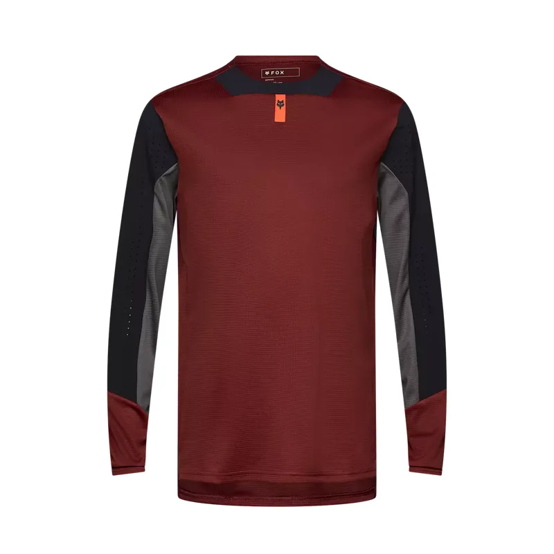 Fox Defend Men's Long Sleeve Jersey - Rust Brown