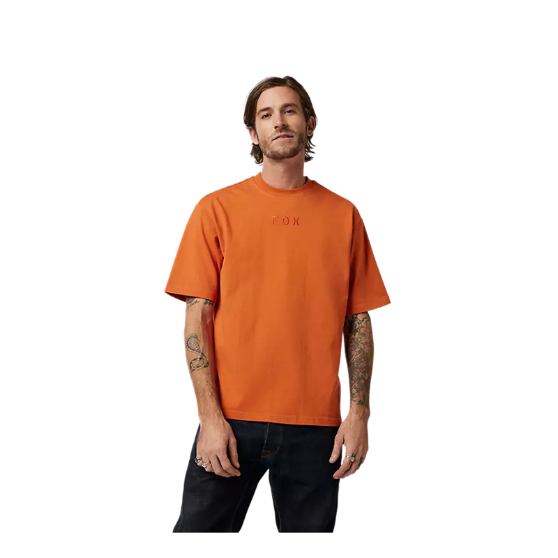 Fox Wordmark Men's Oversized Tee - Chocolate