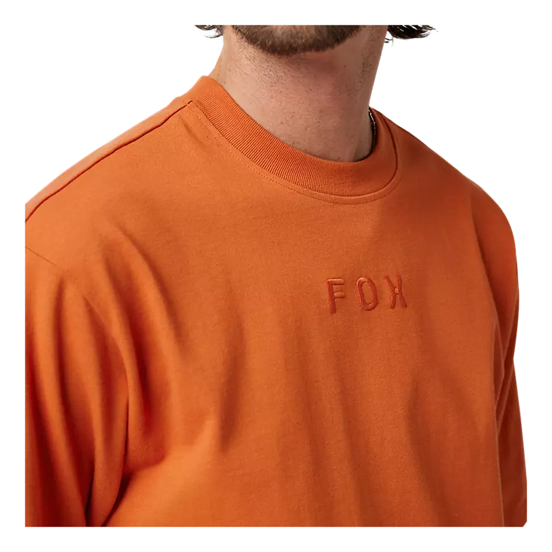 Fox Wordmark Men's Oversized Tee - Chocolate-2