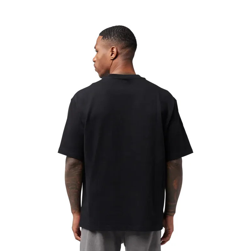 Fox  Wordmark Men's Oversized Tee - Black-3