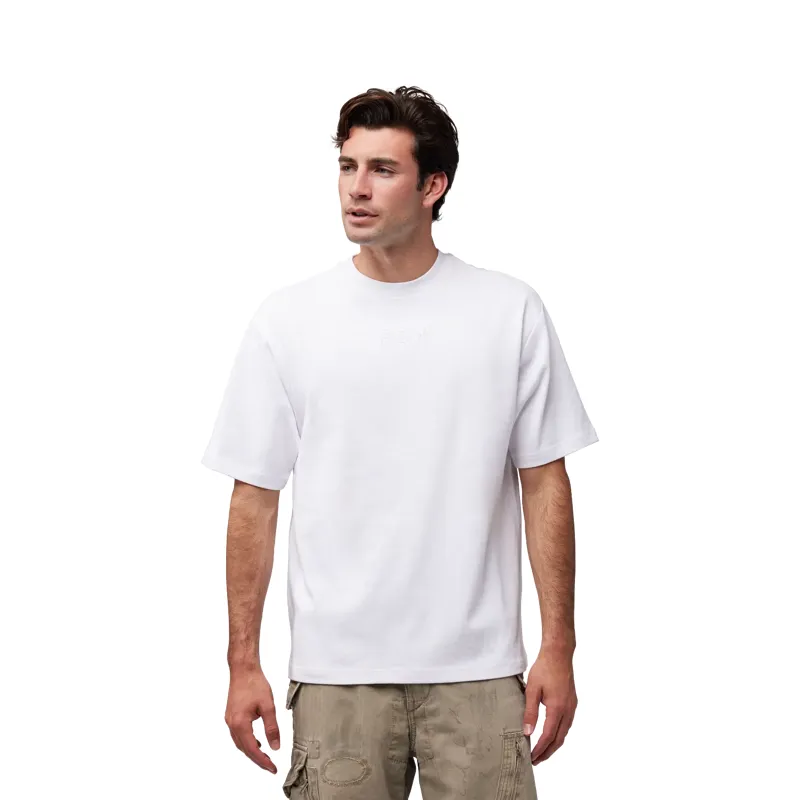 Fox  Wordmark Men's Oversized Tee - Optic White-2