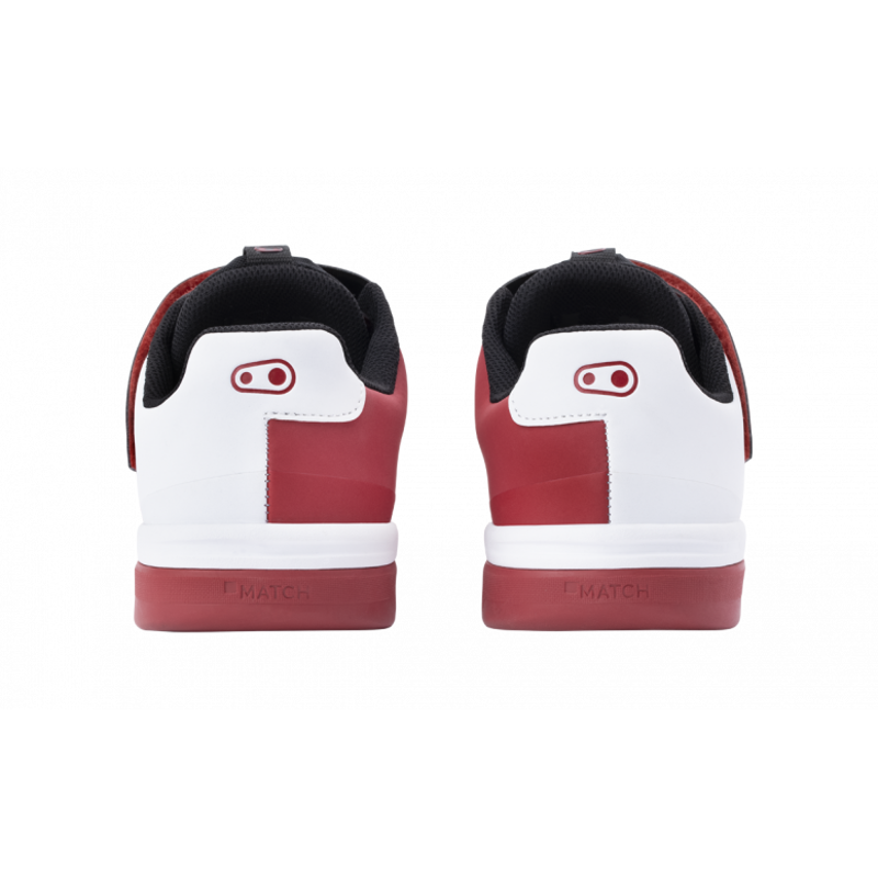 Crank Brothers Stamp Speedlace MTB Flat Shoes - Red/Black/White-3