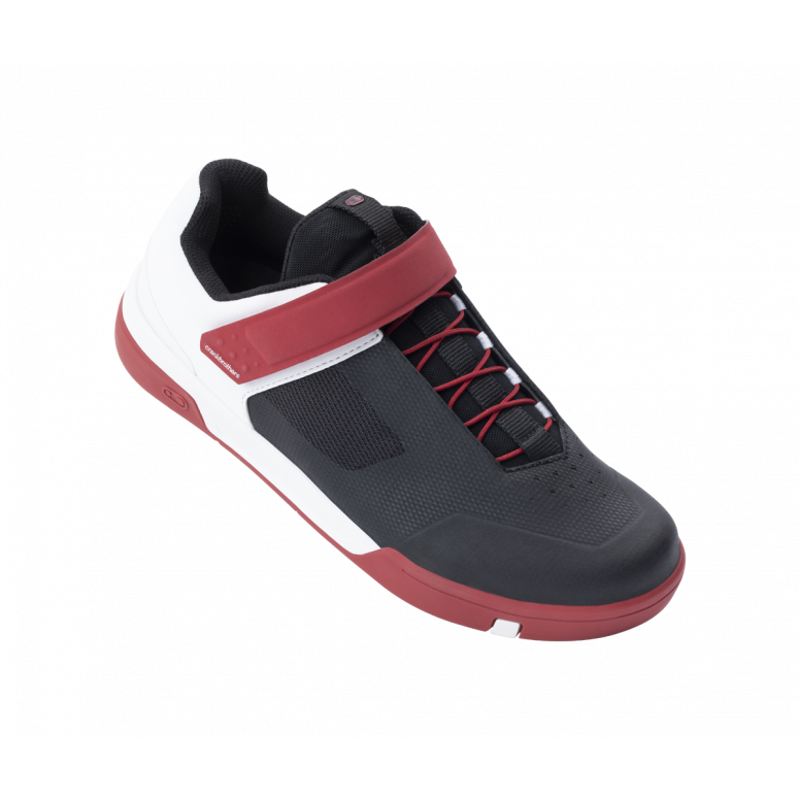 Crank Brothers Stamp Speedlace MTB Flat Shoes - Red/Black/White