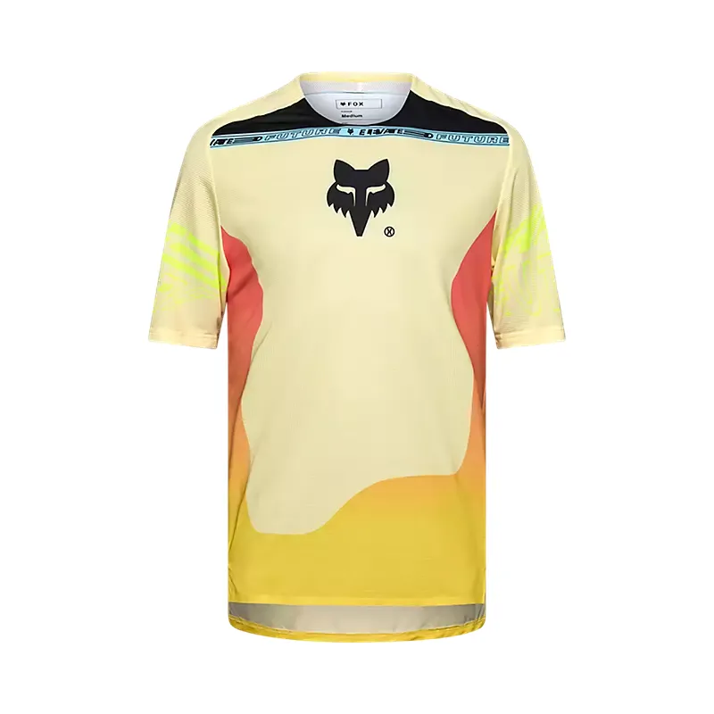 Fox Flexair Elevated Men's Short Sleeve Jersey - Lemonade - Large