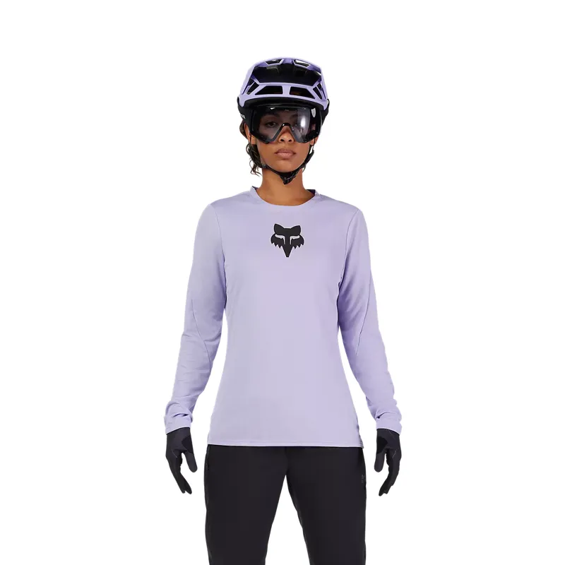 Fox Ranger Fox Head Women's Long Sleeve Jersey - Lilac-2