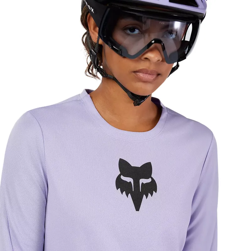 Fox Ranger Fox Head Women's Long Sleeve Jersey - Lilac-4