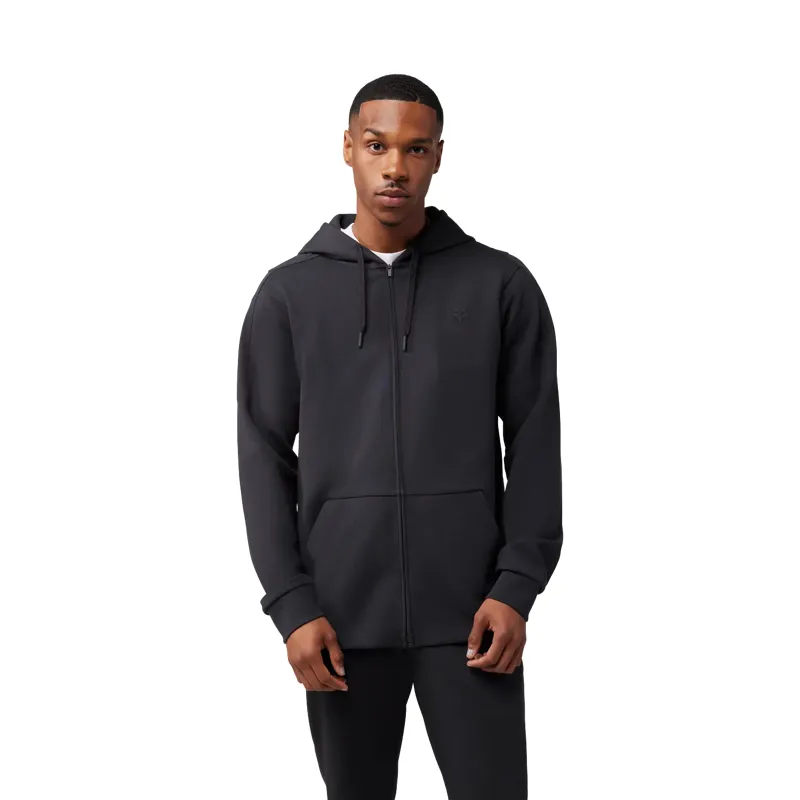 Fox  Rise Men's Zip Fleece Moisture Wicking Hoodie - Black-2