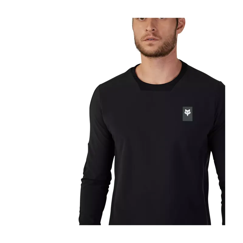 Fox Defend Thermal Long Sleeve Men's Jersey - Black-4