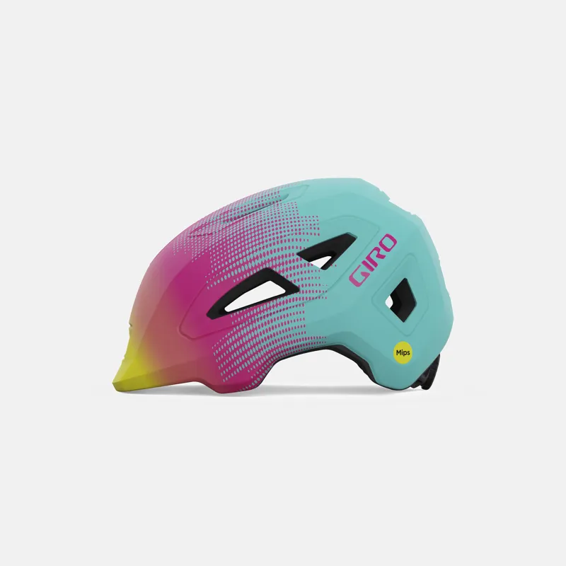 Giro Scamp Mips II Junior Helmet -  Matte Teal/Pink Towers-1