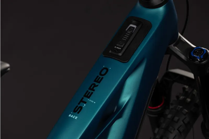 Cube Stereo Hybrid ONE77 HPC Race 800wh 2027 Electric MTB - Metallicpetrol-2