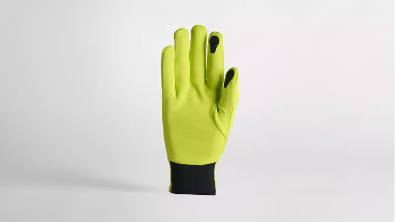 Specialized Softshell Women's Thermal Long Finger Gloves - Hyper Green-1