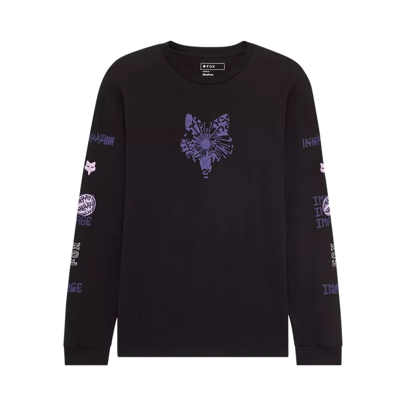 Fox Image Phantom Long Sleeve Premium Tee - Black