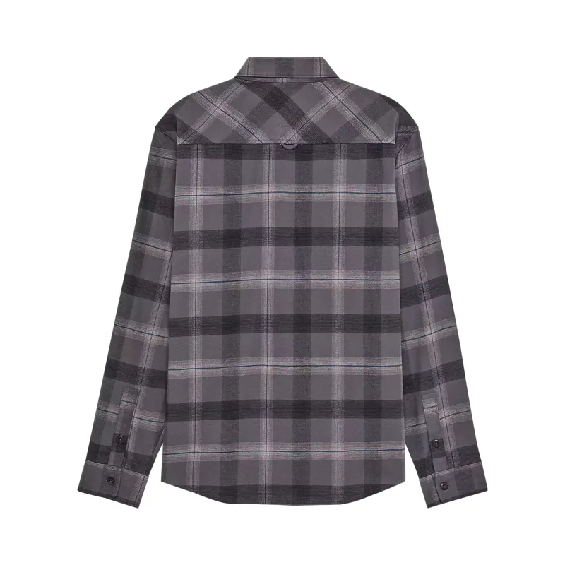 Fox Survivalist Core Men's Long Sleeve Flannel - Dark Shadow Grey-1