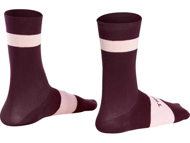 Trek Race Crew Cycling Socks - Mulberry-1