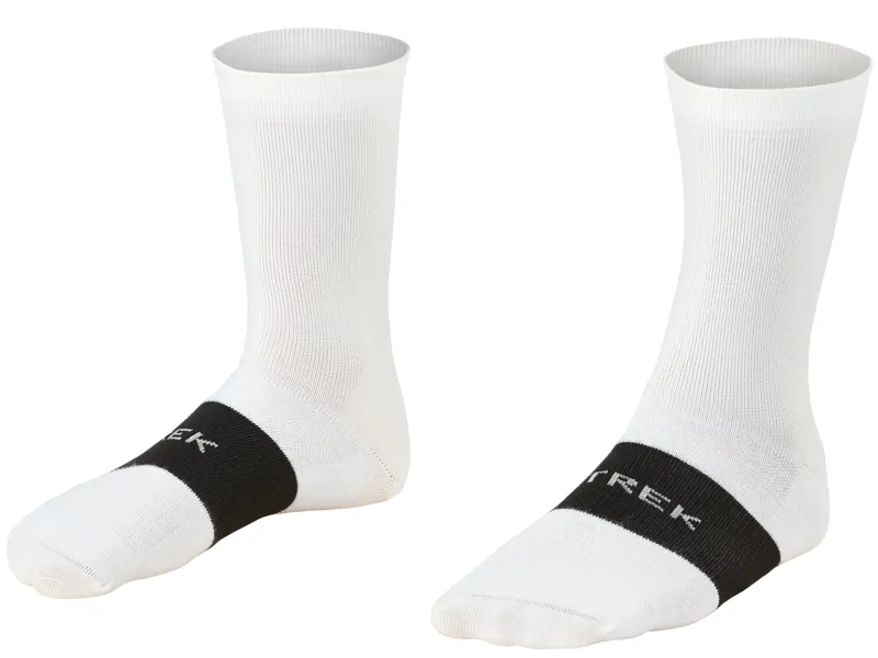 Trek Race Crew Cycling Socks - White