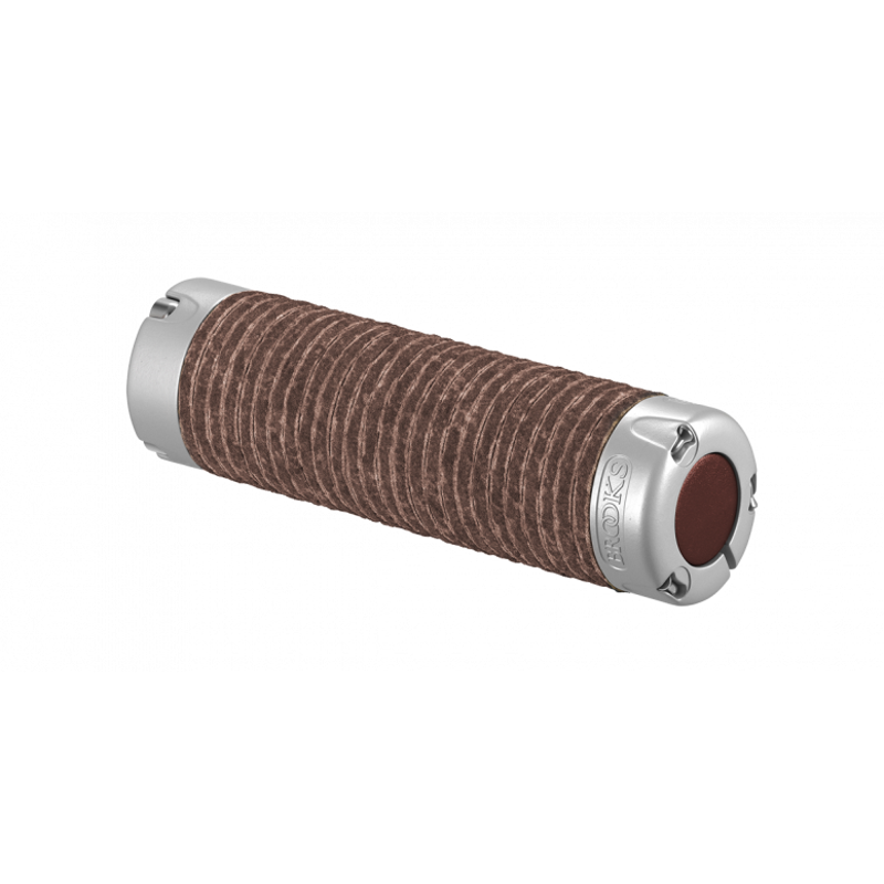 Brooks Plump Leather Grips - Brown-1