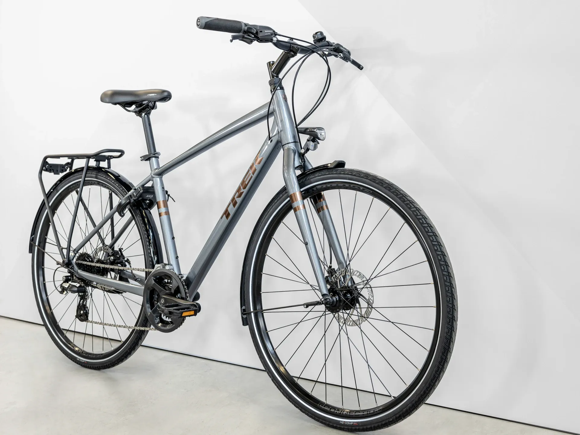 Trek Verve 1 Equipped Hybrid Bike Galactic Grey