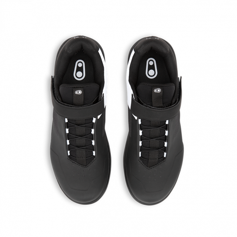 Crank Brothers Stamp Speedlace MTB Flat Shoes - Black/White-4