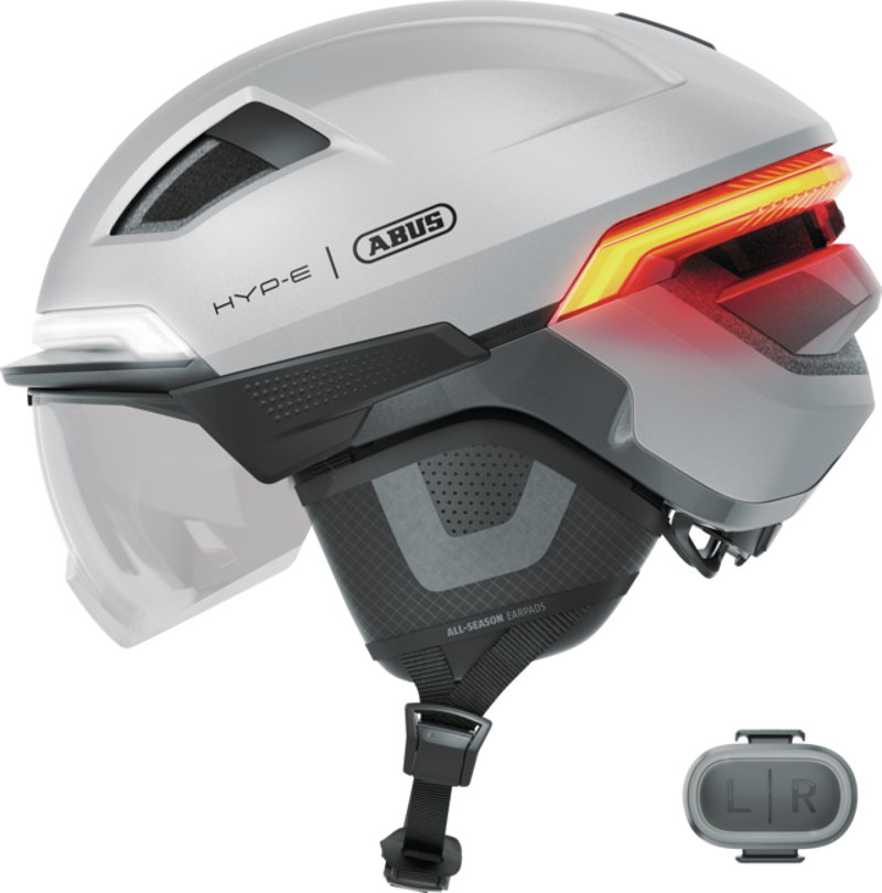 Abus HYP-E ACE Urban Helmet - Gleam Silver