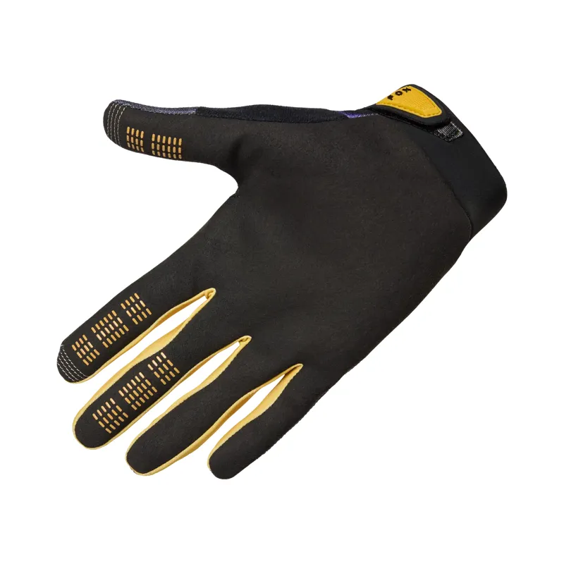 Fox Ranger Image Print Long Finger Gloves - Plum Purple-1