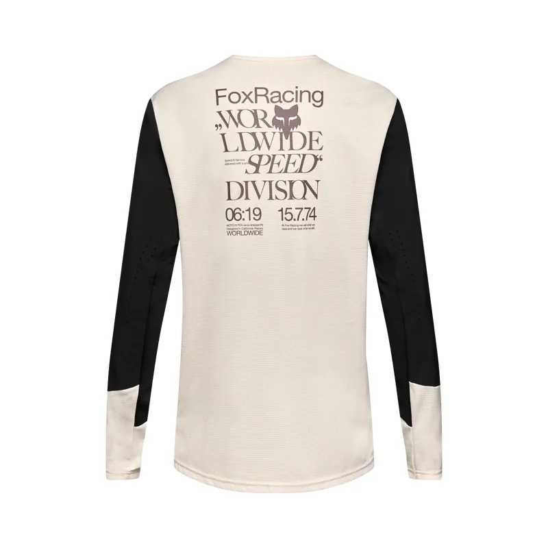 Fox Defend Park Special Edition Youth Long Sleeve Jersey - Chalk White-1