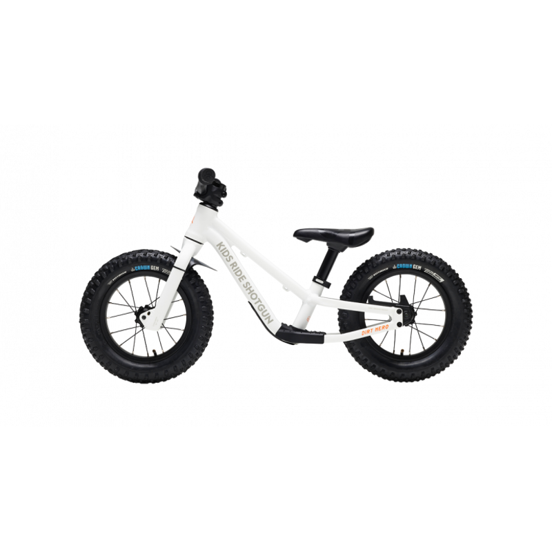 Kids Ride Shotgun Dirt Hero 12w Kids Balance Bike - White